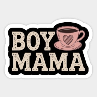 Coffee boy mom Sticker